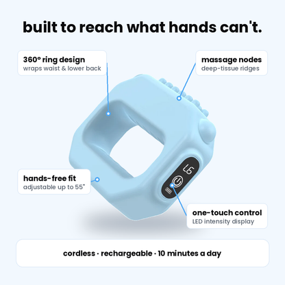 KnotFix Ring™ - Cordless Waist & Back Massager